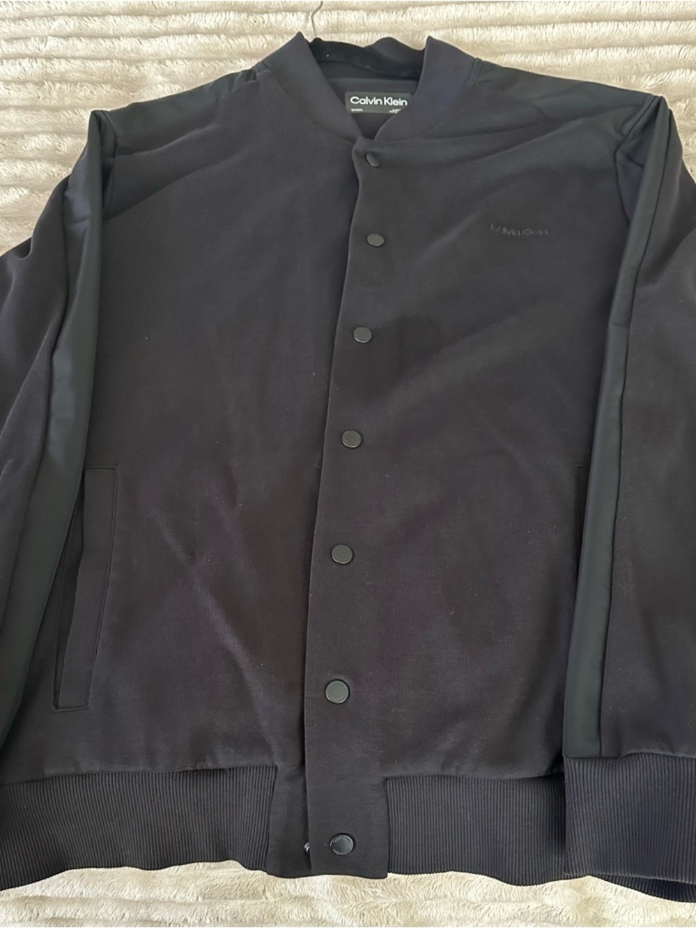 Calvin Klein Men's XL Black Bomber Jacket